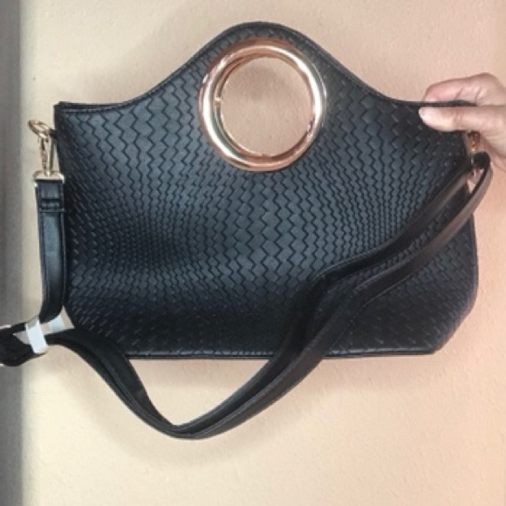 Black clutch type purse